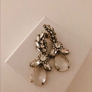 J. Crew rhinestone earrings